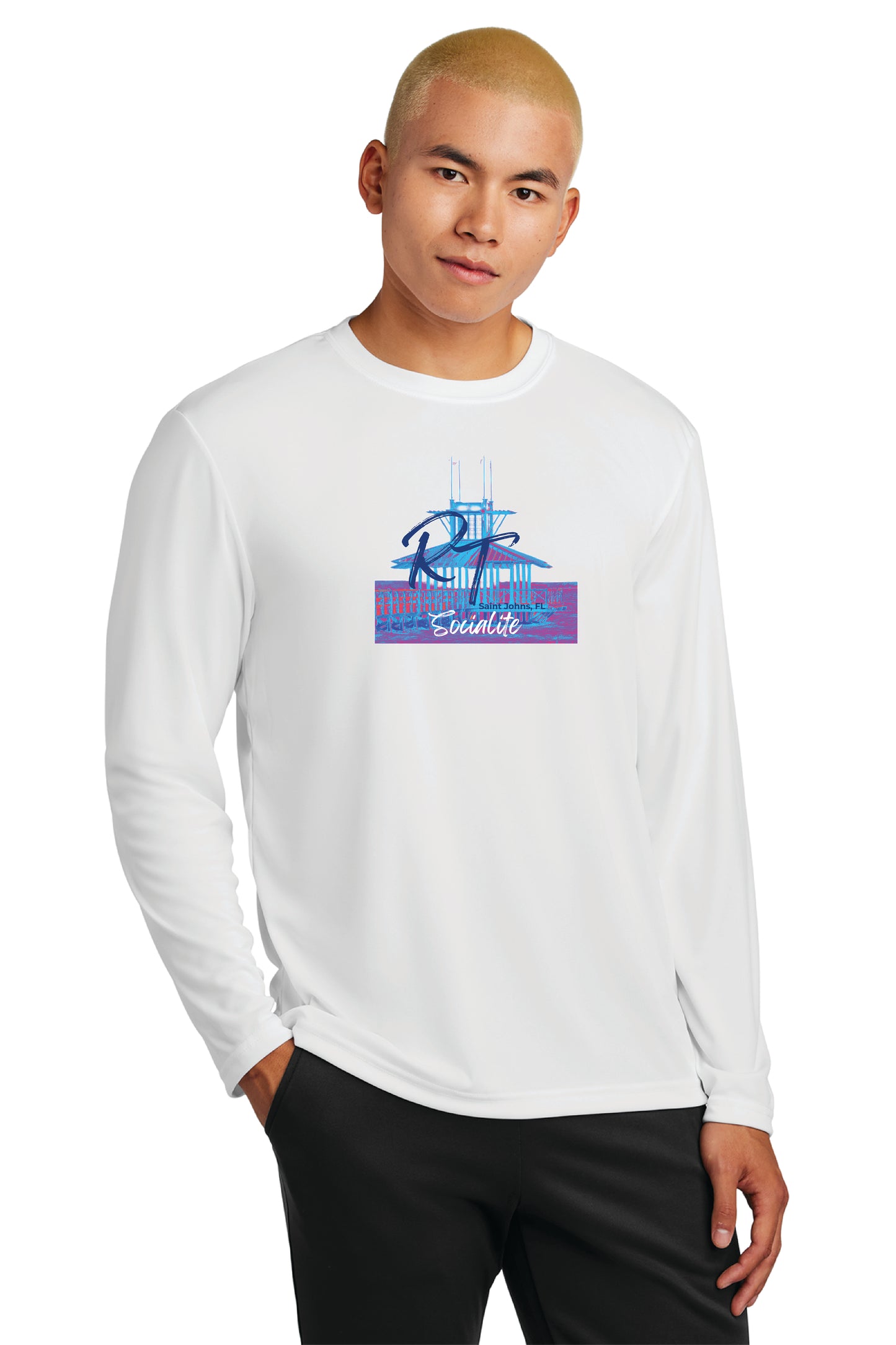 Sport-Tek® Long Sleeve PosiCharge® Competitor™ Tee RT SOCIALITE $1.00 GOES DIRECTLY TO HALLOWES COVE PTO