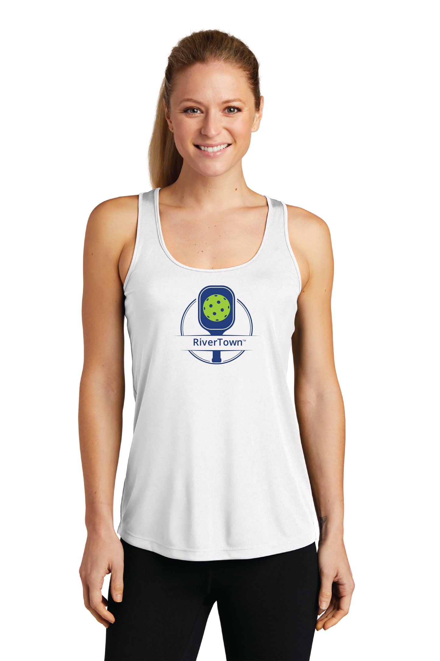 Women's Racerback Tank RT PICKLE BALL $1.00 GOES DIRECTLY TO HALLOWES COVE PTO