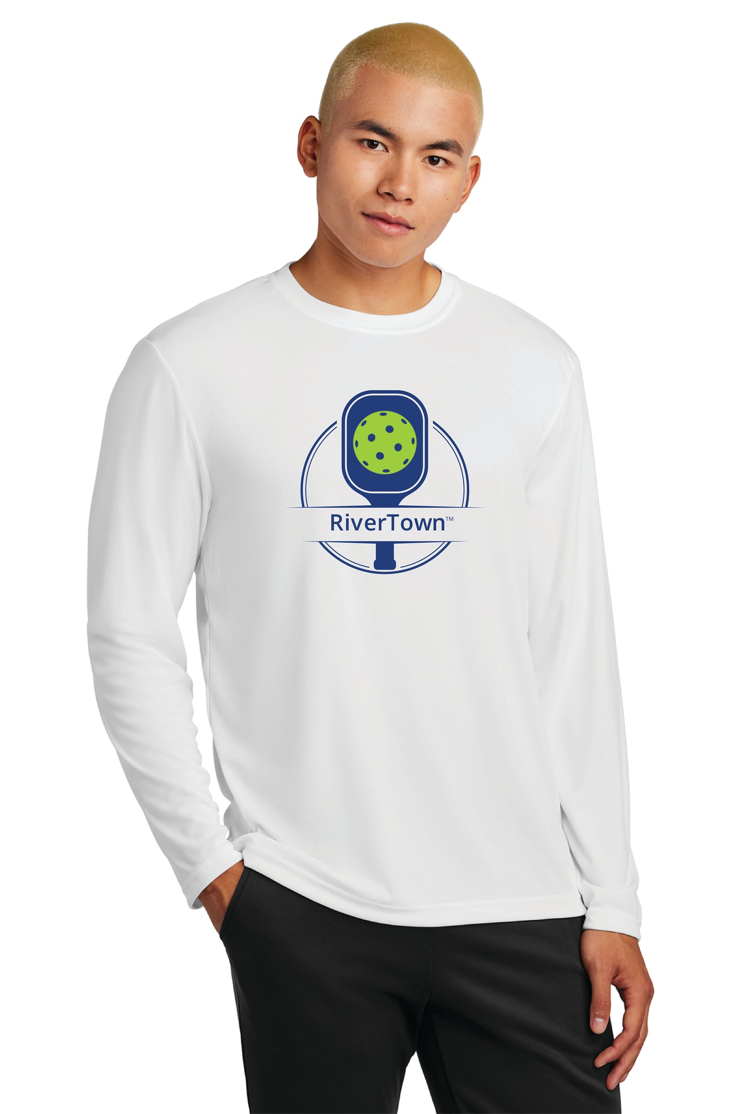 Sport-Tek® Long Sleeve PosiCharge® Competitor™ Tee RT PICKLE BALL $1.00 GOES DIRECTLY TO HALLOWES COVE PTO
