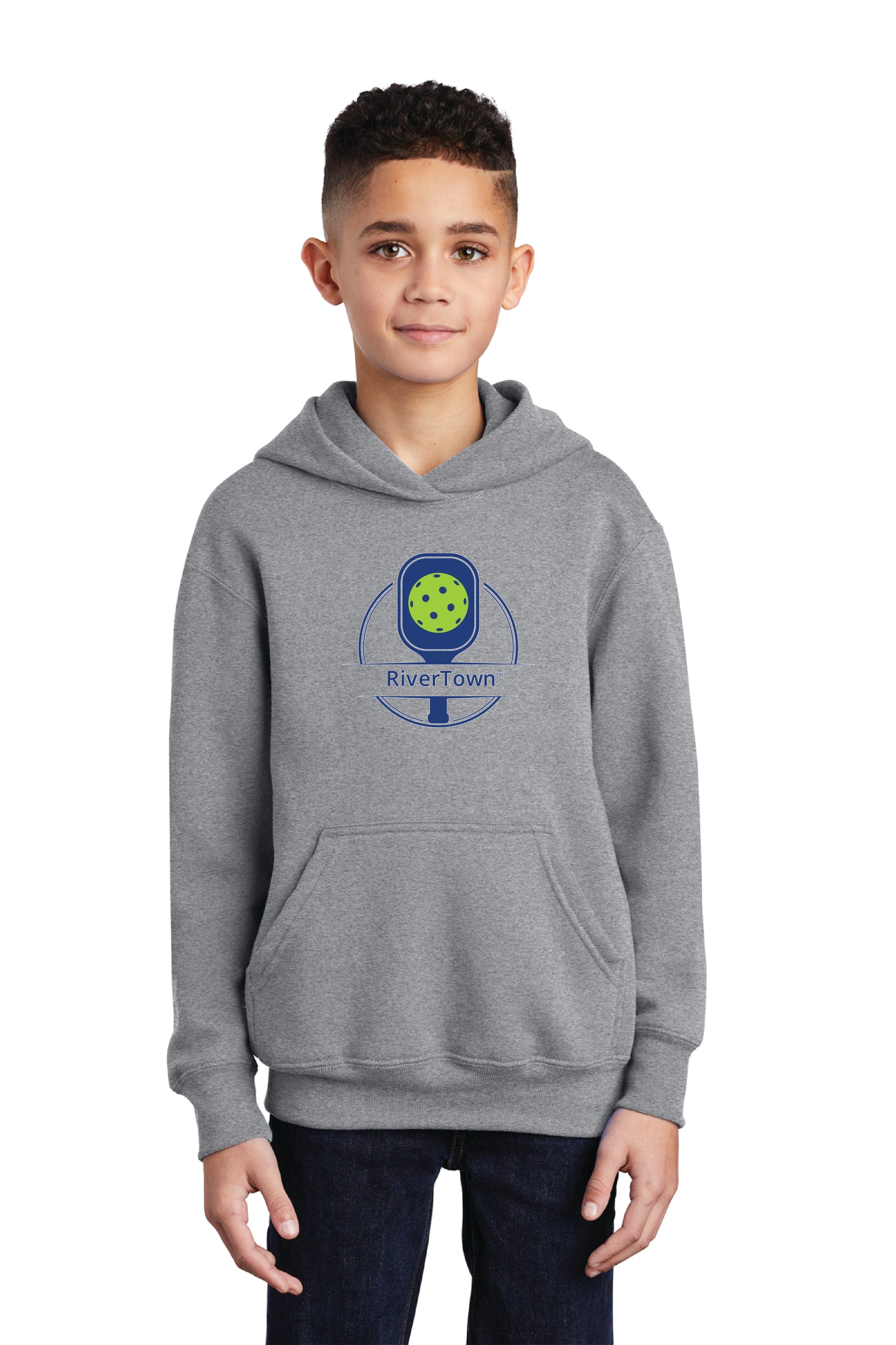 Port & Co™ Youth Core Fleece Pullover Hooded Sweatshirt RT PICKLE BALL $1.00 GOES DIRECTLY TO HALLOWES COVE PTO