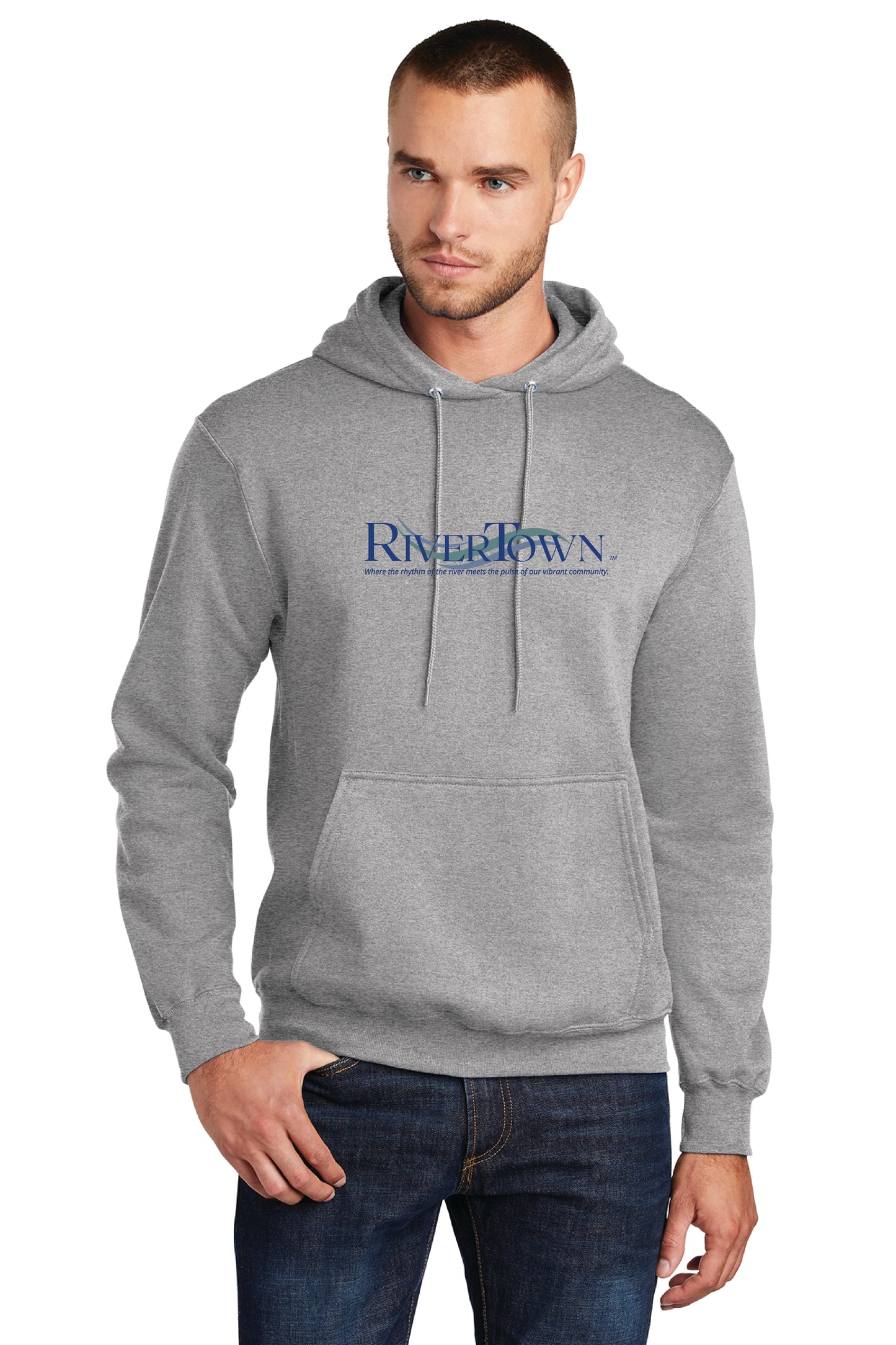 Port & Co™ Core Fleece Pullover Hooded Sweatshirt RT WAVE LOGO $1.00 GOES DIRECTLY TO HALLOWES COVE PTO