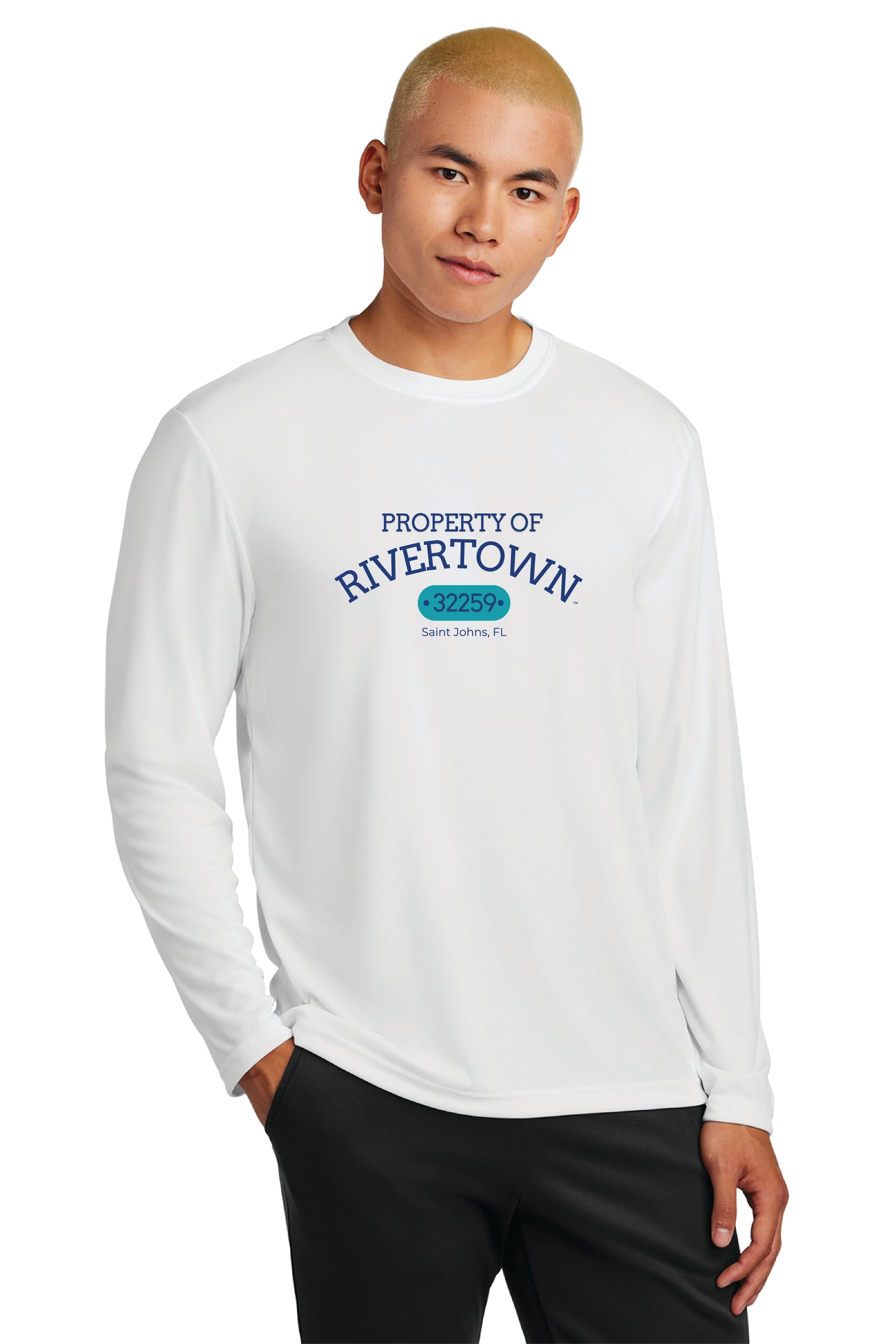 Sport-Tek® Long Sleeve PosiCharge® Competitor™ Tee Property of Rivertown $1.00 GOES DIRECTLY TO HALLOWES COVE PTO