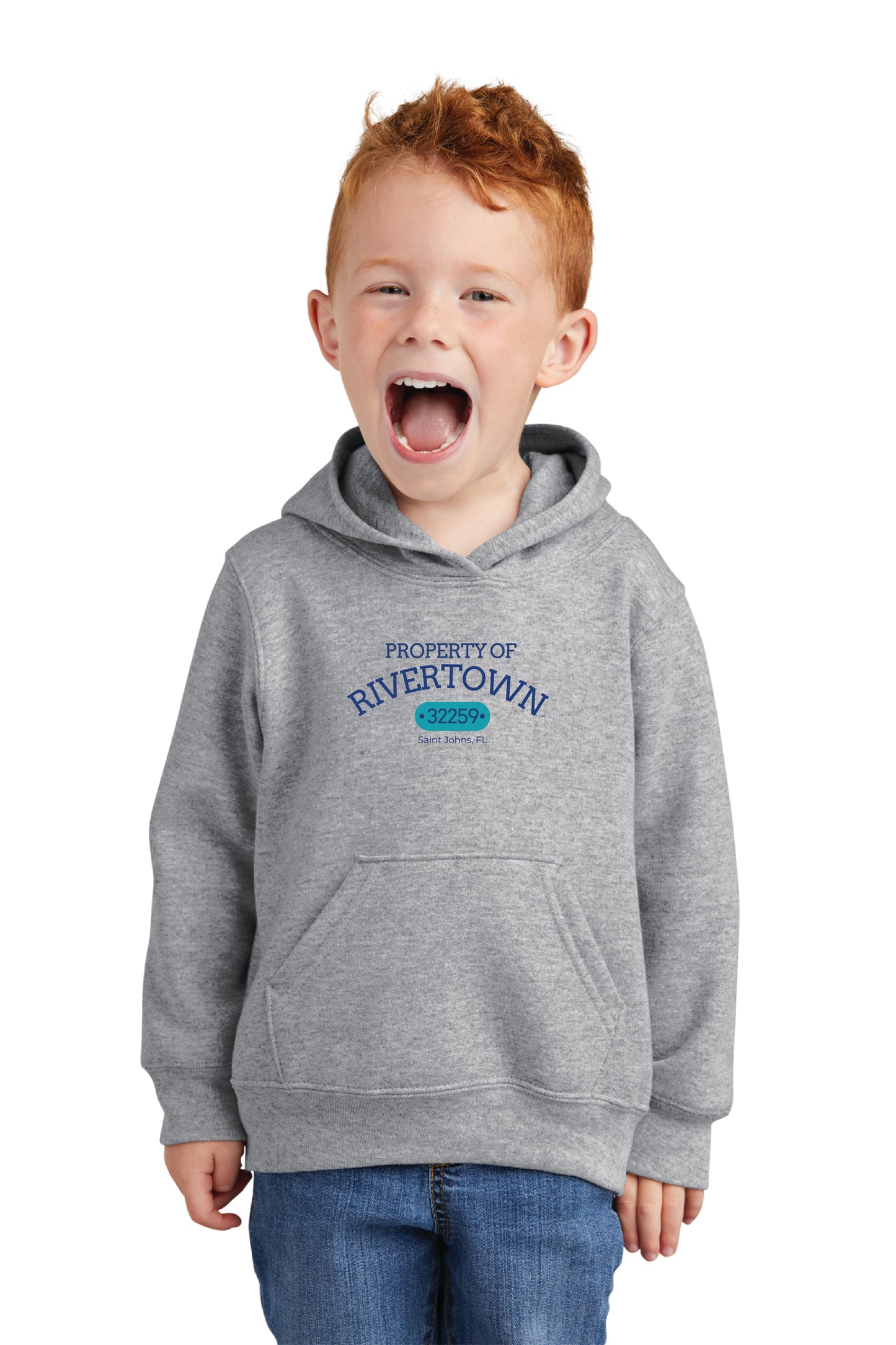 Port & Co™ Toddler Core Fleece Pullover Hooded Sweatshirt Property of Rivertown $1.00 GOES DIRECTLY TO HALLOWES COVE PTO