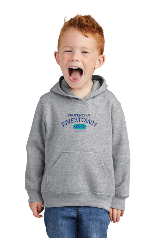 Port & Co™ Toddler Core Fleece Pullover Hooded Sweatshirt Property of Rivertown $1.00 GOES DIRECTLY TO HALLOWES COVE PTO