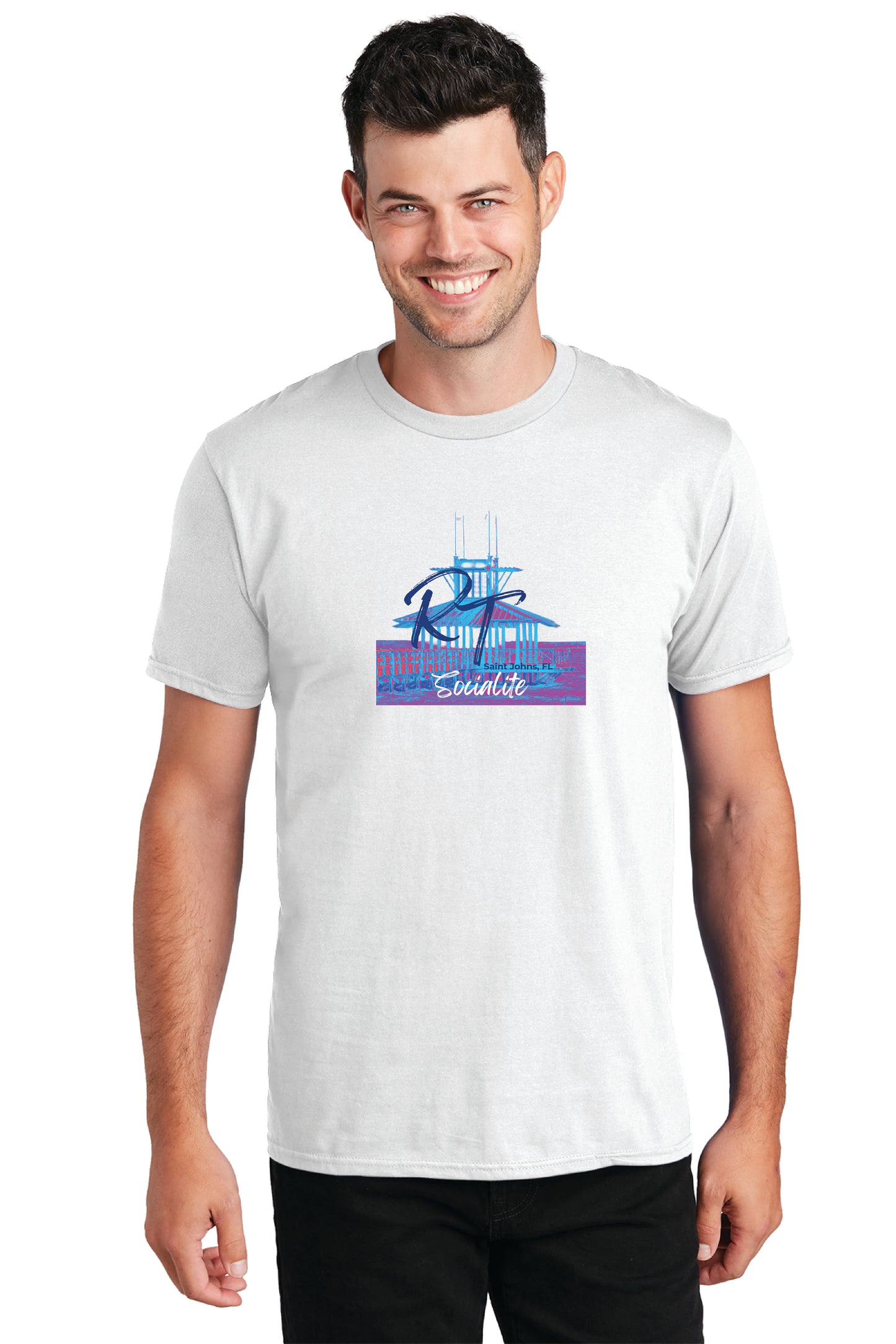 Port & Co™ Fan Favorite™ Tee RT SOCIALITE $1.00 GOES DIRECTLY TO HALLOWES COVE PTO