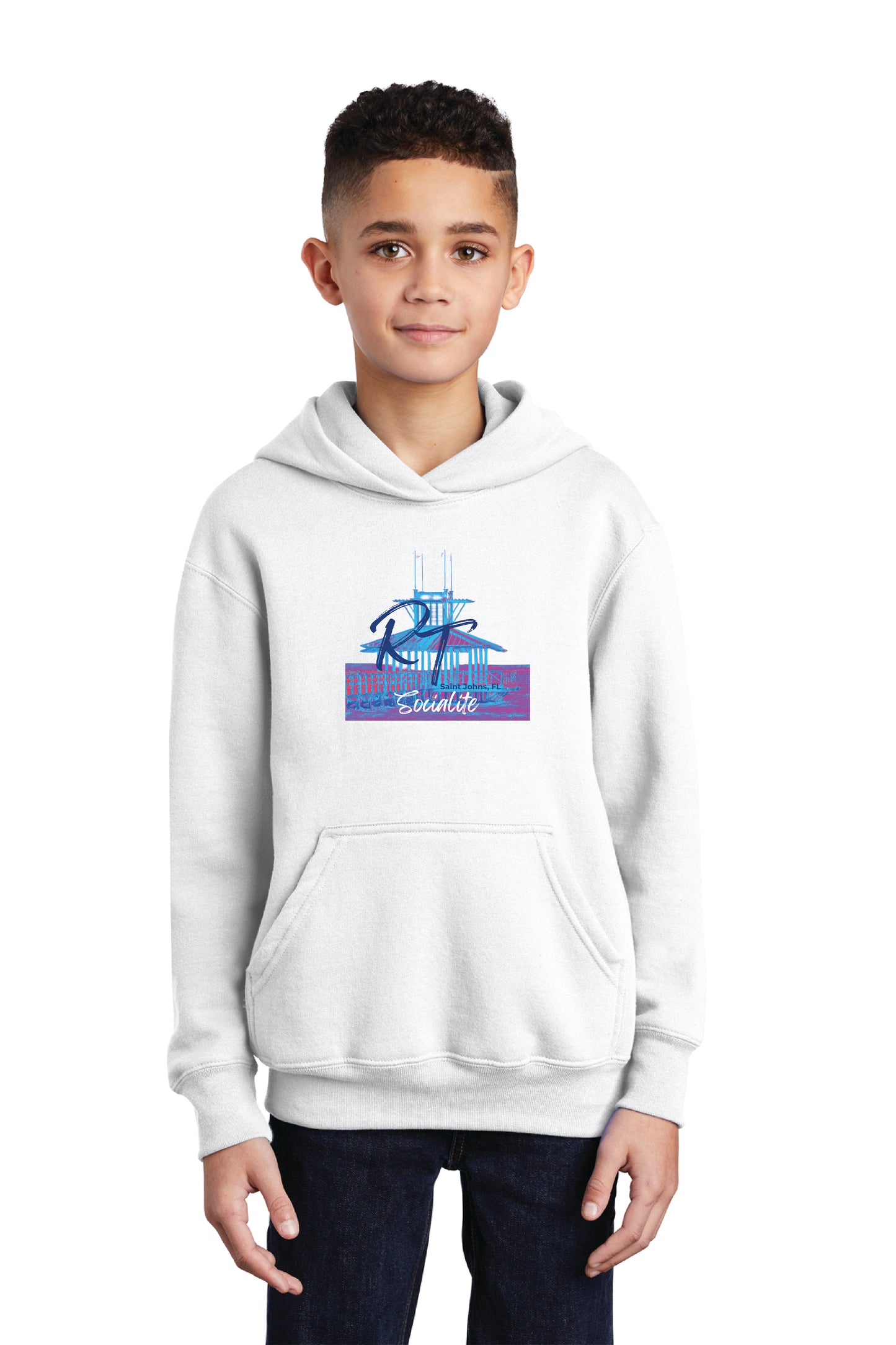 Port & Co™ Youth Core Fleece Pullover Hooded Sweatshirt RT SOCIALITE $1.00 GOES DIRECTLY TO HALLOWES COVE PTO