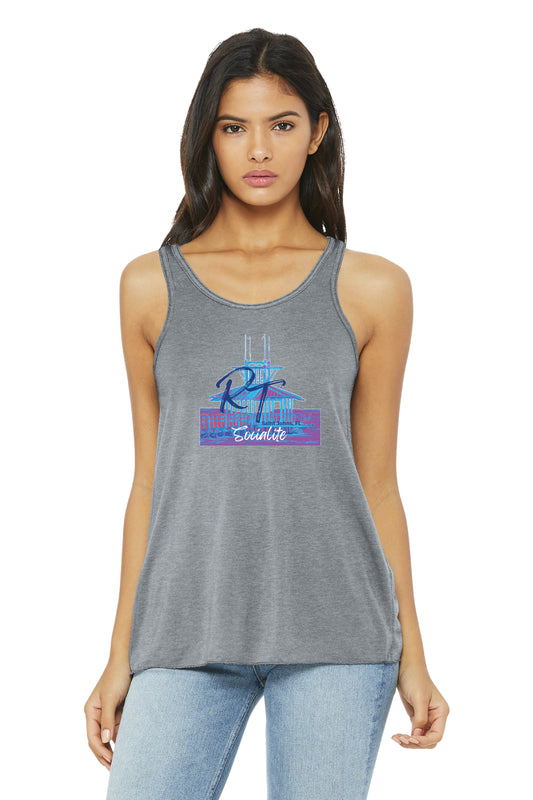 BELLA+CANVAS Women’s Flowy Racerback Tank RT SOCIALITE $1.00 GOES DIRECTLY TO HALLOWES COVE PTO