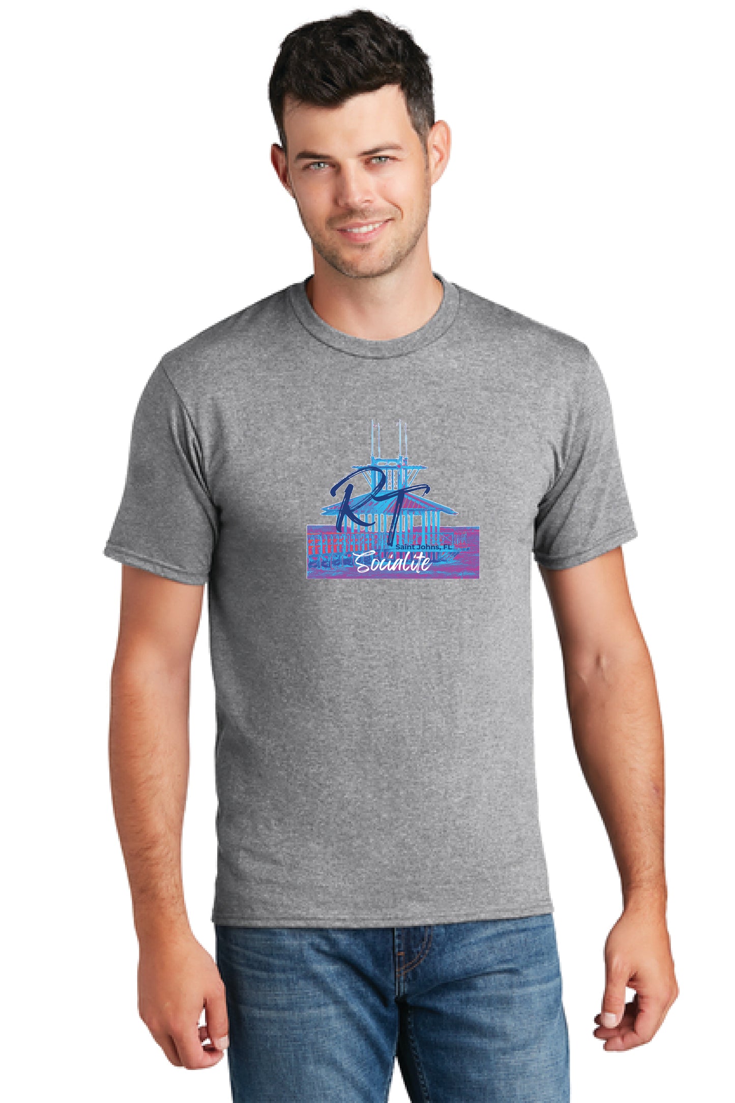 Port & Co™ Fan Favorite™ Tee RT SOCIALITE $1.00 GOES DIRECTLY TO HALLOWES COVE PTO