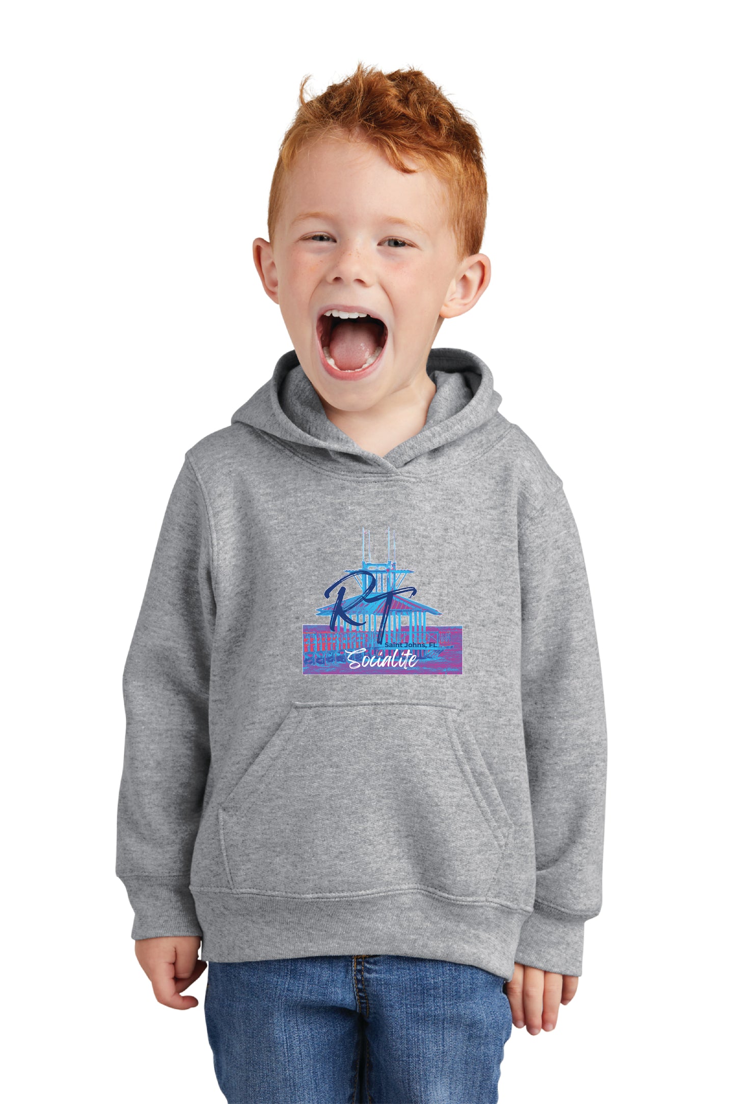 Port & Co™ Toddler Core Fleece Pullover Hooded Sweatshirt RT SOCIALITE $1.00 GOES DIRECTLY TO HALLOWES COVE PTO