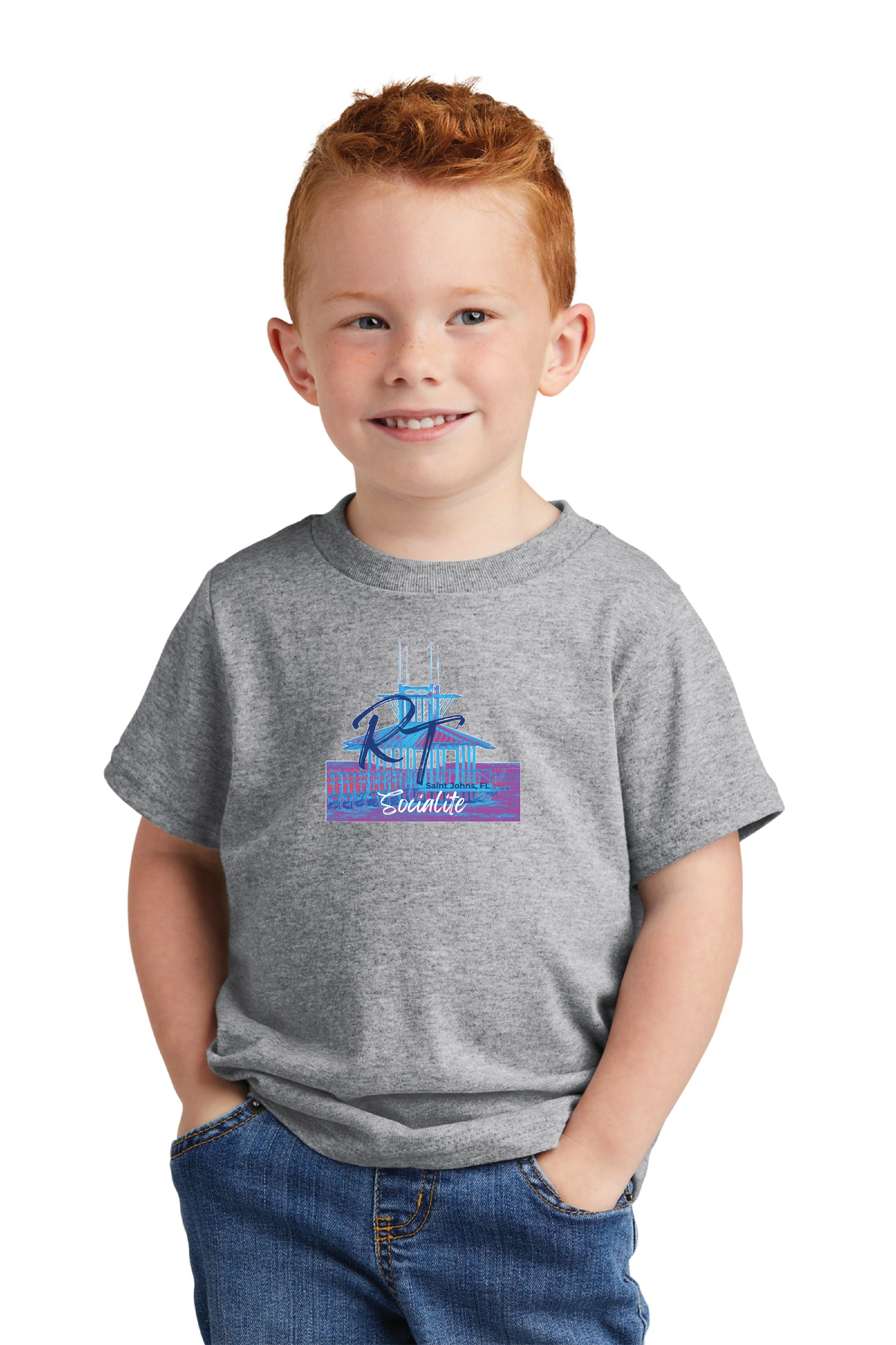 Port & Co™ Toddler Core Cotton Tee RT SOCIALITE $1.00 GOES DIRECTLY TO HALLOWES COVE PTO