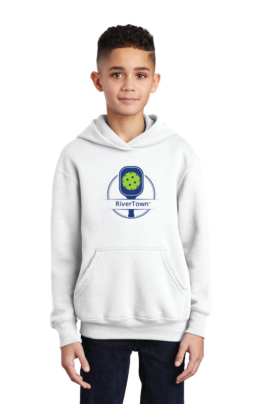 Port & Co™ Youth Core Fleece Pullover Hooded Sweatshirt RT PICKLE BALL $1.00 GOES DIRECTLY TO HALLOWES COVE PTO