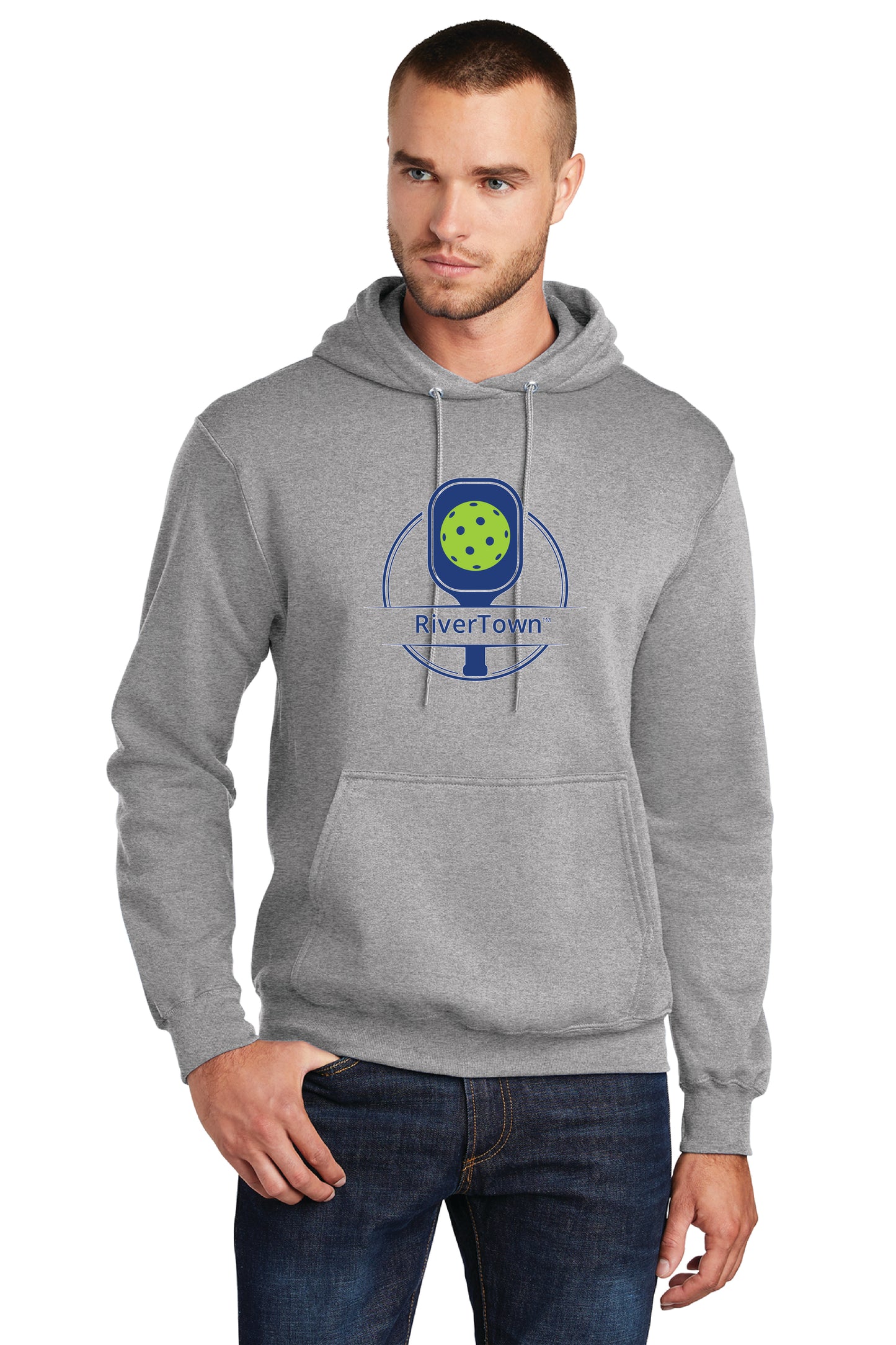 Port & Co™ Core Fleece Pullover Hooded Sweatshirt RT PICKLE BALL $1.00 GOES DIRECTLY TO HALLOWES COVE PTO