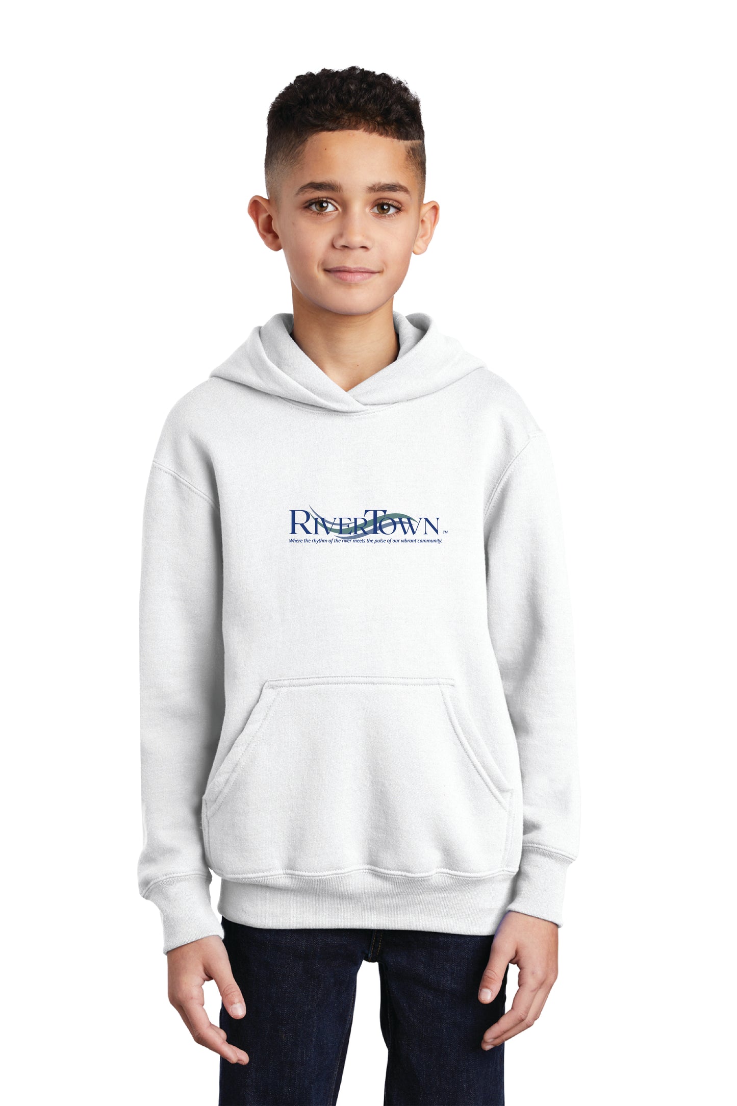 Port & Co™ Youth Core Fleece Pullover Hooded Sweatshirt RT WAVE LOGO $1.00 GOES DIRECTLY TO HALLOWES COVE PTO