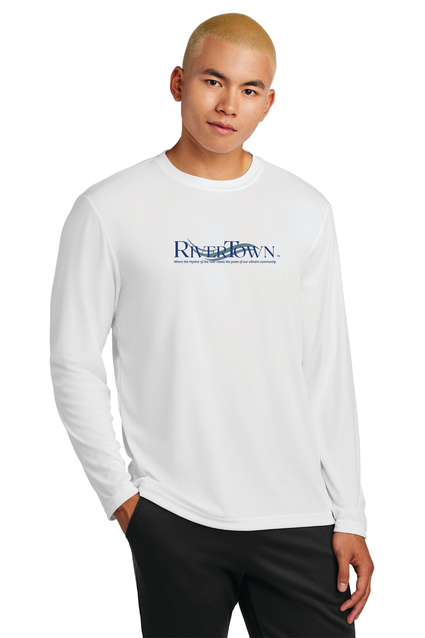 Sport-Tek® Long Sleeve PosiCharge® Competitor™ Tee RT WAVE LOGO $1.00 GOES DIRECTLY TO HALLOWES COVE PTO