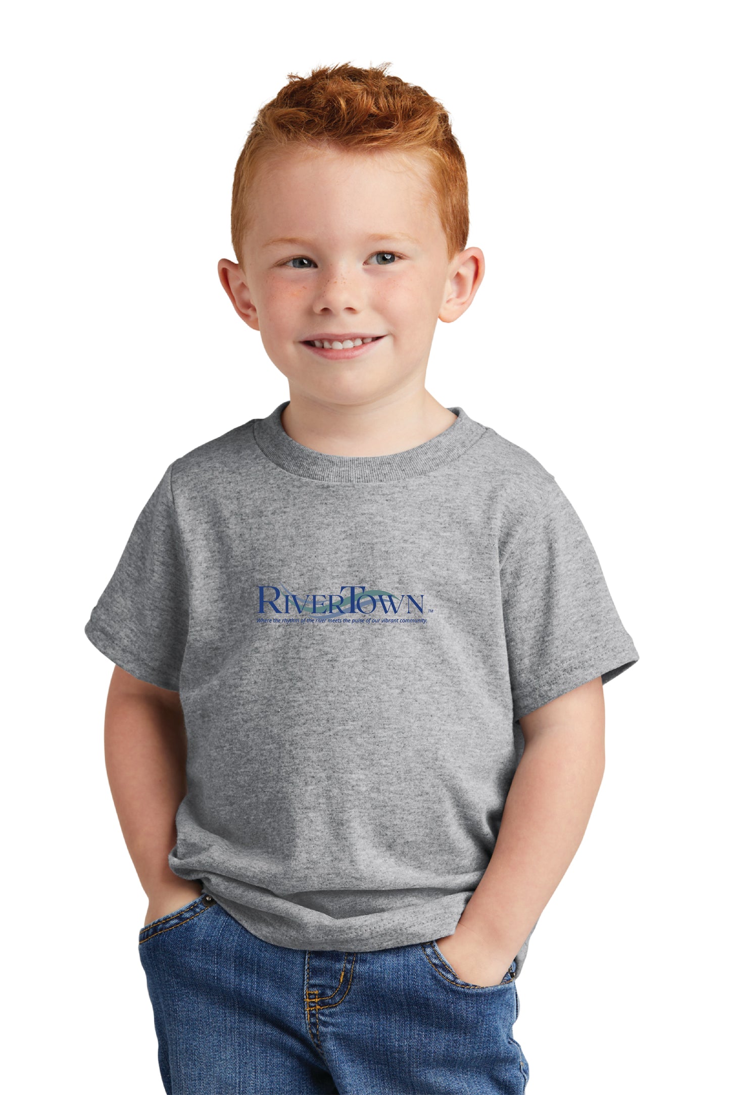 Port & Co™ Toddler Core Cotton Tee RT WAVE LOGO $1.00 GOES DIRECTLY TO HALLOWES COVE PTO