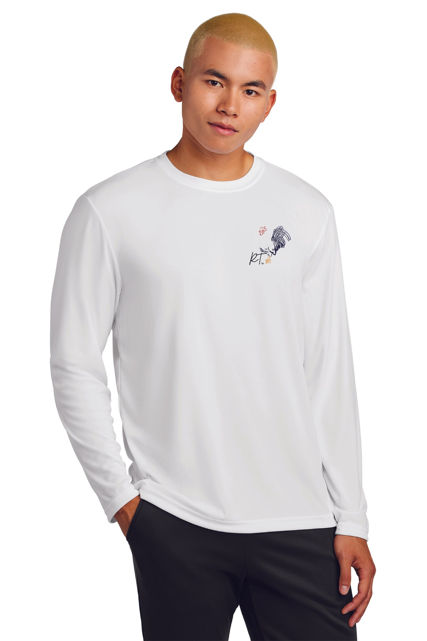 Sport-Tek® Long Sleeve PosiCharge® Competitor™ Tee ROCKY THE ROOSTER $1.00 GOES DIRECTLY TO HALLOWES COVE PTO