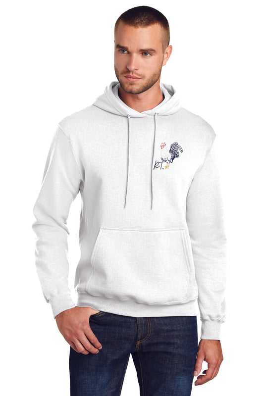 Port & Co™ Core Fleece Pullover Hooded Sweatshirt ROCKY THE ROOSTER $1.00 GOES DIRECTLY TO HALLOWES COVE PTO